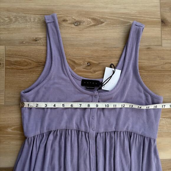 Hatch The Softest Rib Nursing Tank Dress Wisteria 3 (L/10/12) - Picture 3 of 9